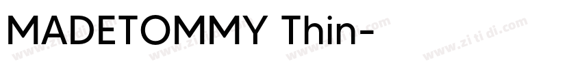 MADETOMMY Thin字体转换